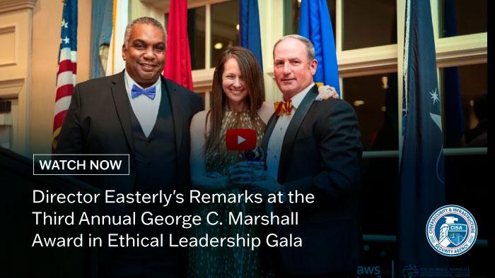 Director Easterly's Remarks at Marshall Awards Gala
